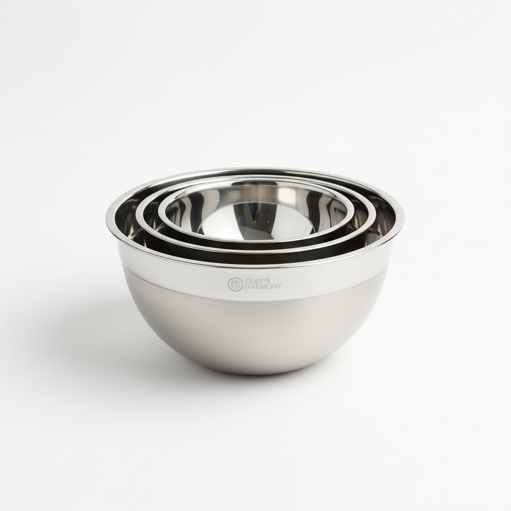 FineDine Stainless Steel Mixing Bowl Set